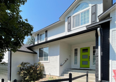 Suburban home with fresh exterior paint