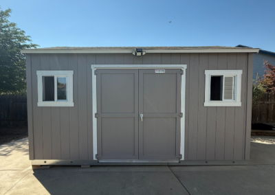 Detached garage with newly painted exterior